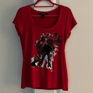 WHBM Red Tee NWOT